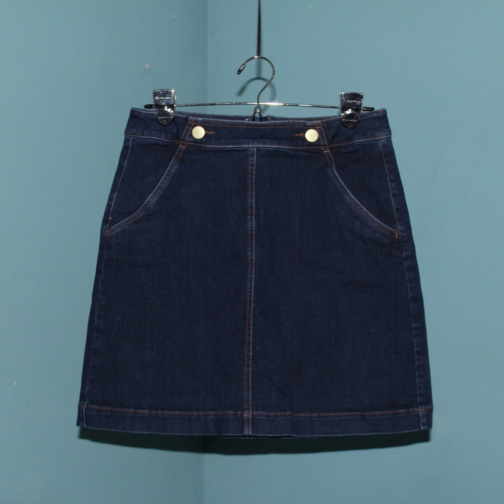 The Loft, Retro Jean Skirt, Size 4